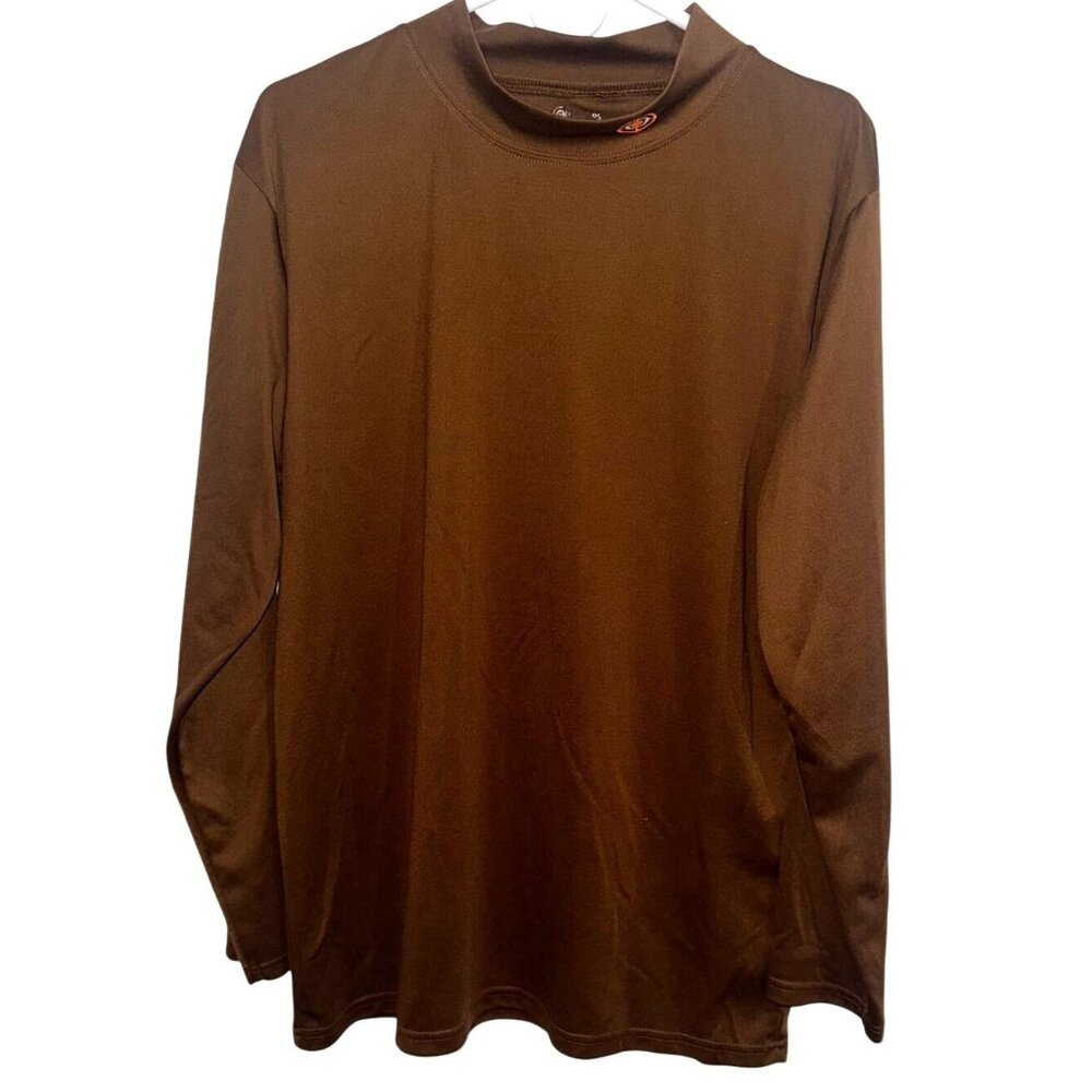 Utfitters Ridge Brown Long Sleeve T-Shirt With Logo Embroidery